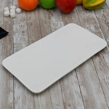 White Rectangle Flat Platter